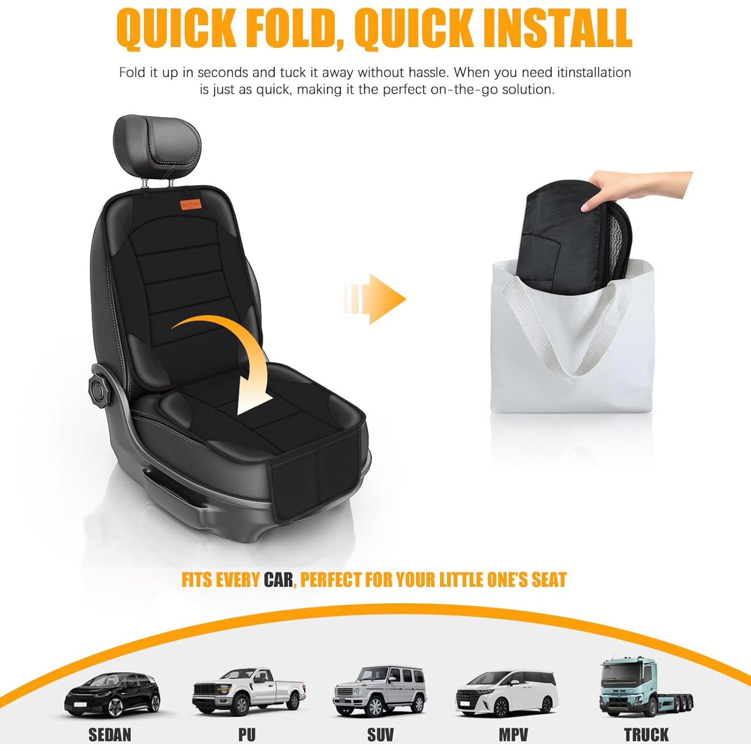 Protector de Asiento de Coche Siivton Negro Impermeable