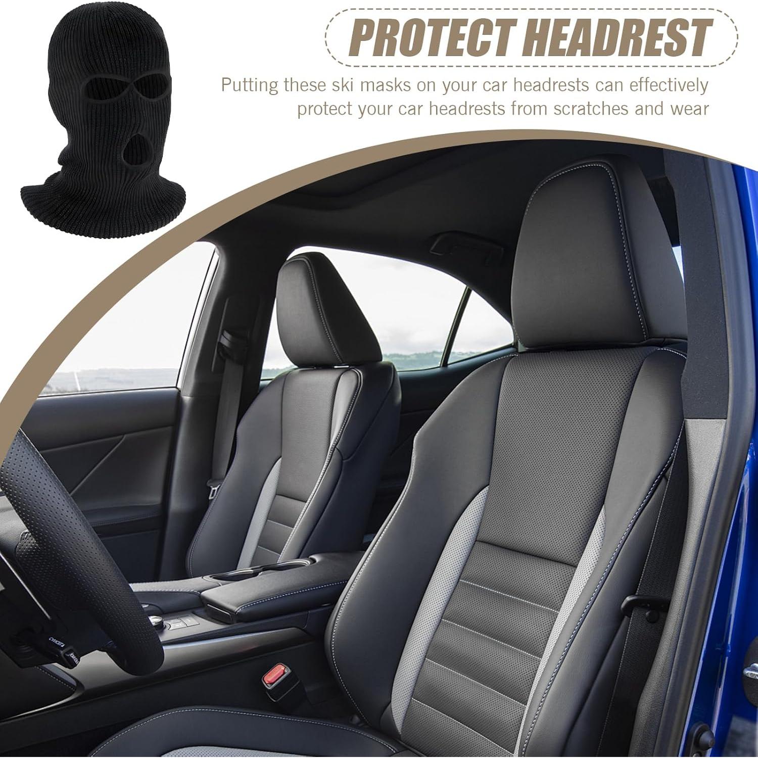 Protector de Reposacabezas de Coche Leediga 2 PCS Negro