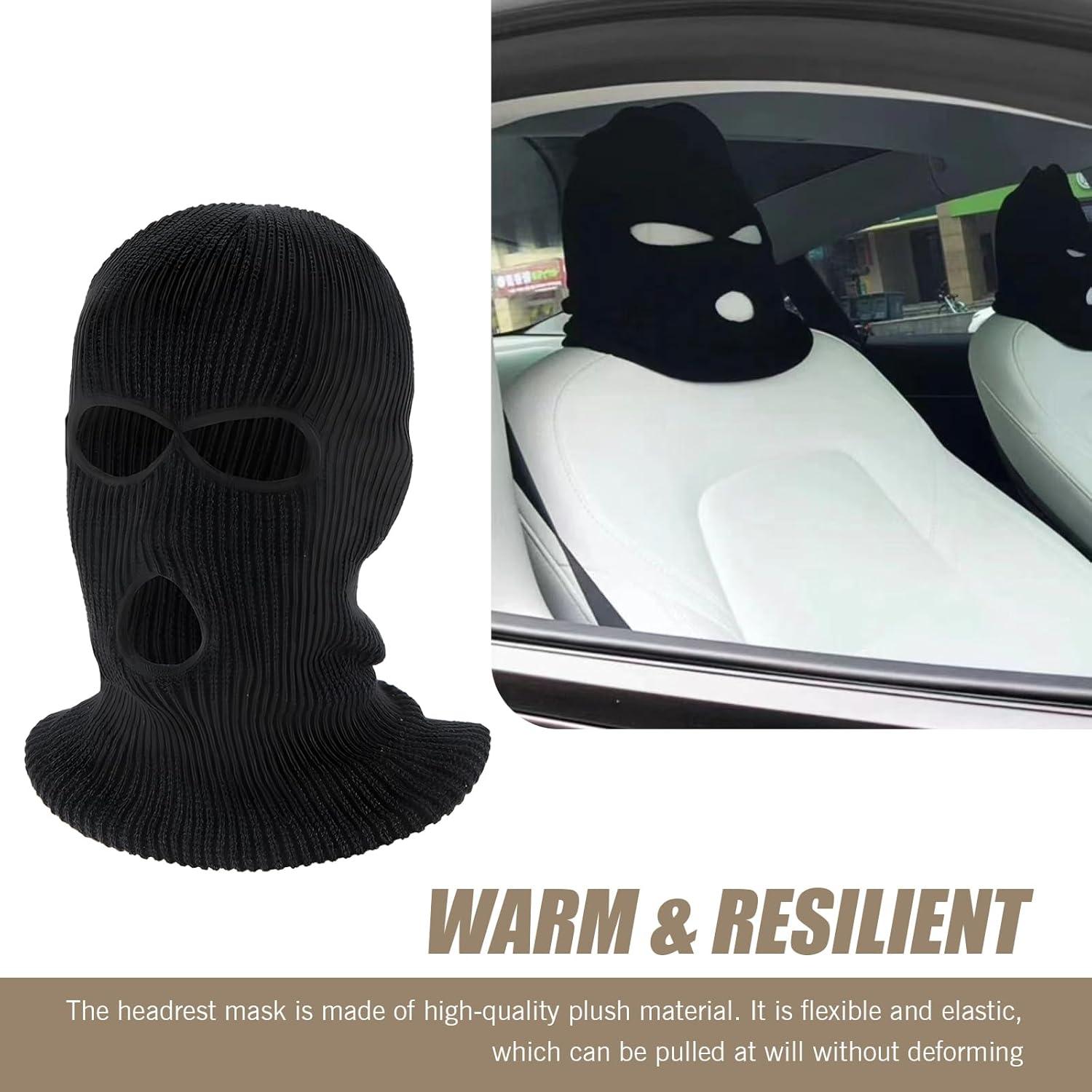 Protector de Reposacabezas de Coche Leediga 2 PCS Negro