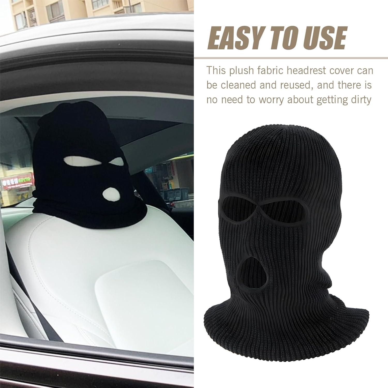 Protector de Reposacabezas de Coche Leediga 2 PCS Negro