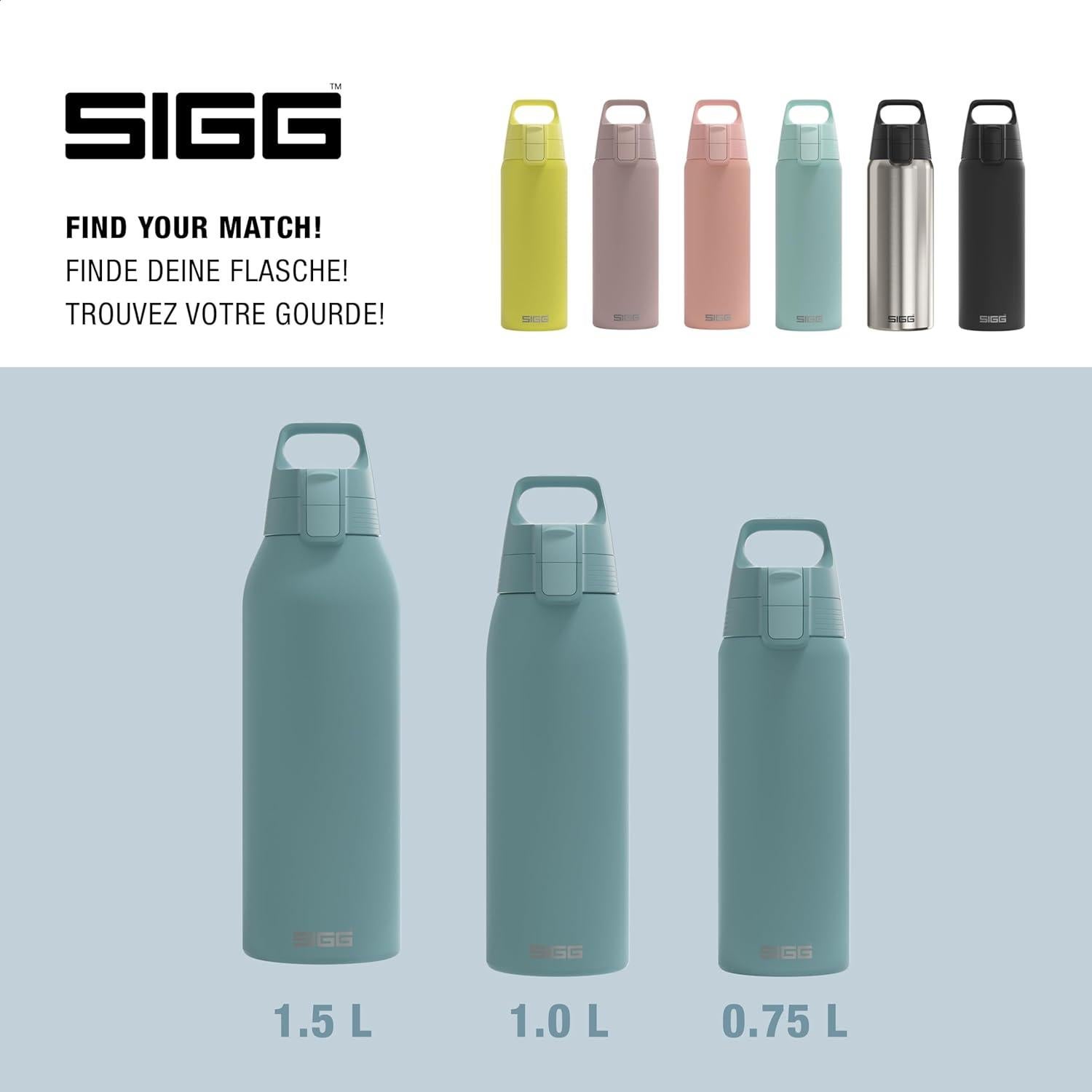 Botella de Agua Acero Inoxidable SIGG Shield ONE 0.75 L Azul