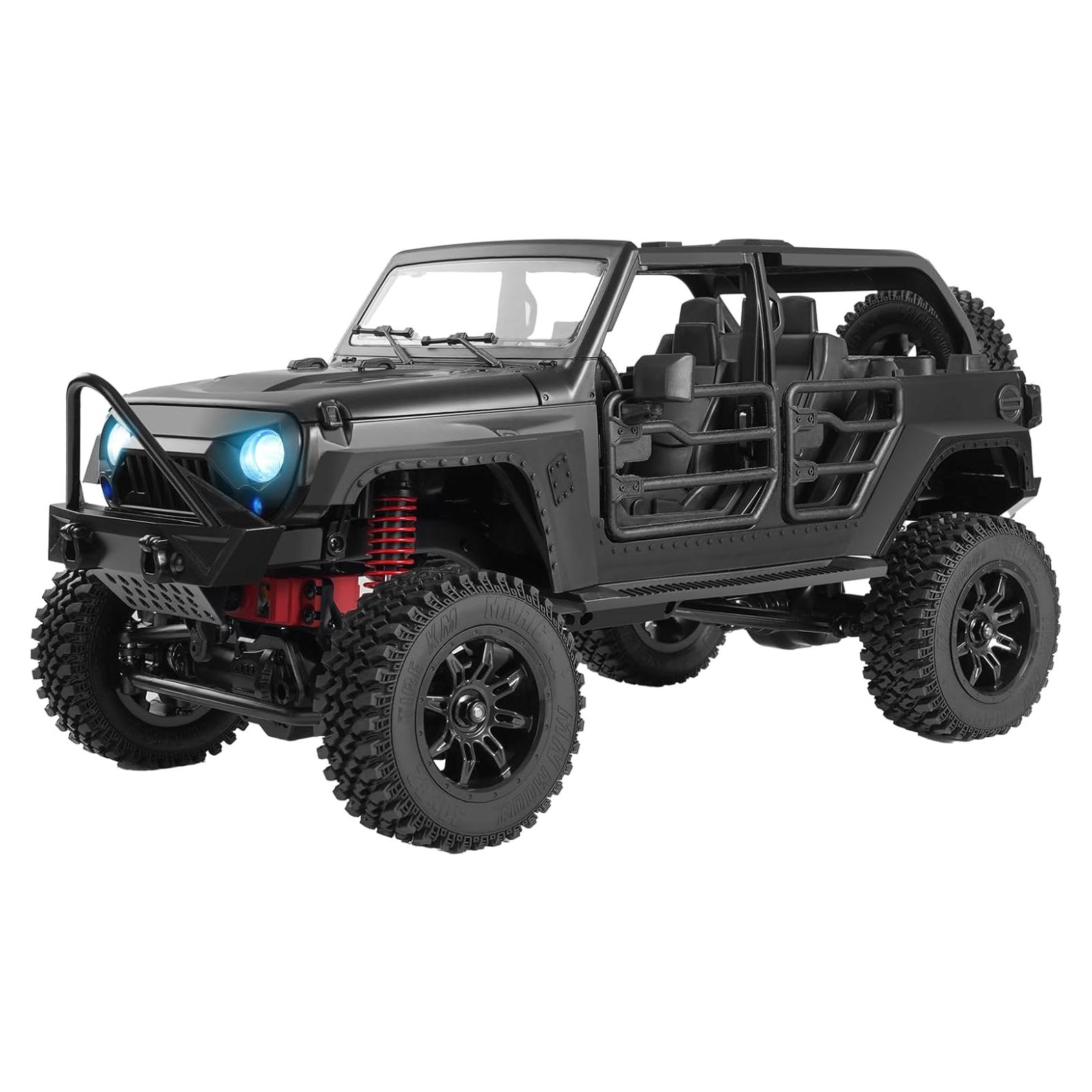 Caminón RC 1/12 Svertibo MN-128 4x4 Off-Road Negro
