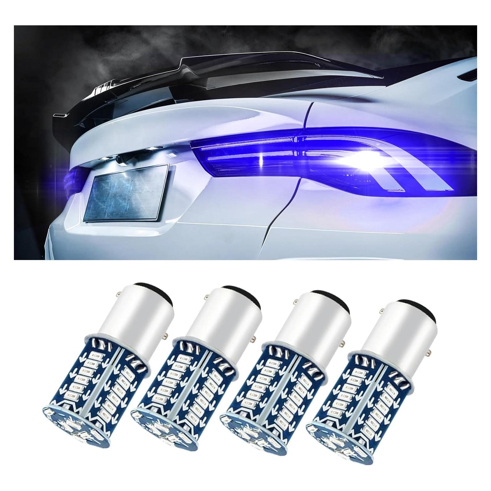 4 Bombillas LED 1157 Kutyun Azul para Luces de Freno 12V