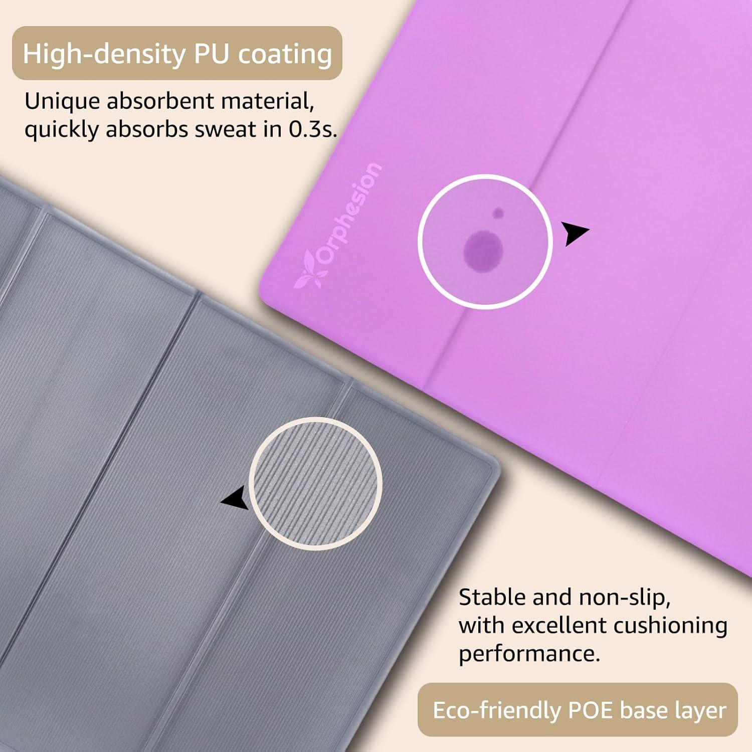 Colchoneta de Yoga Plegable Orphesion 175x61cm Antideslizante