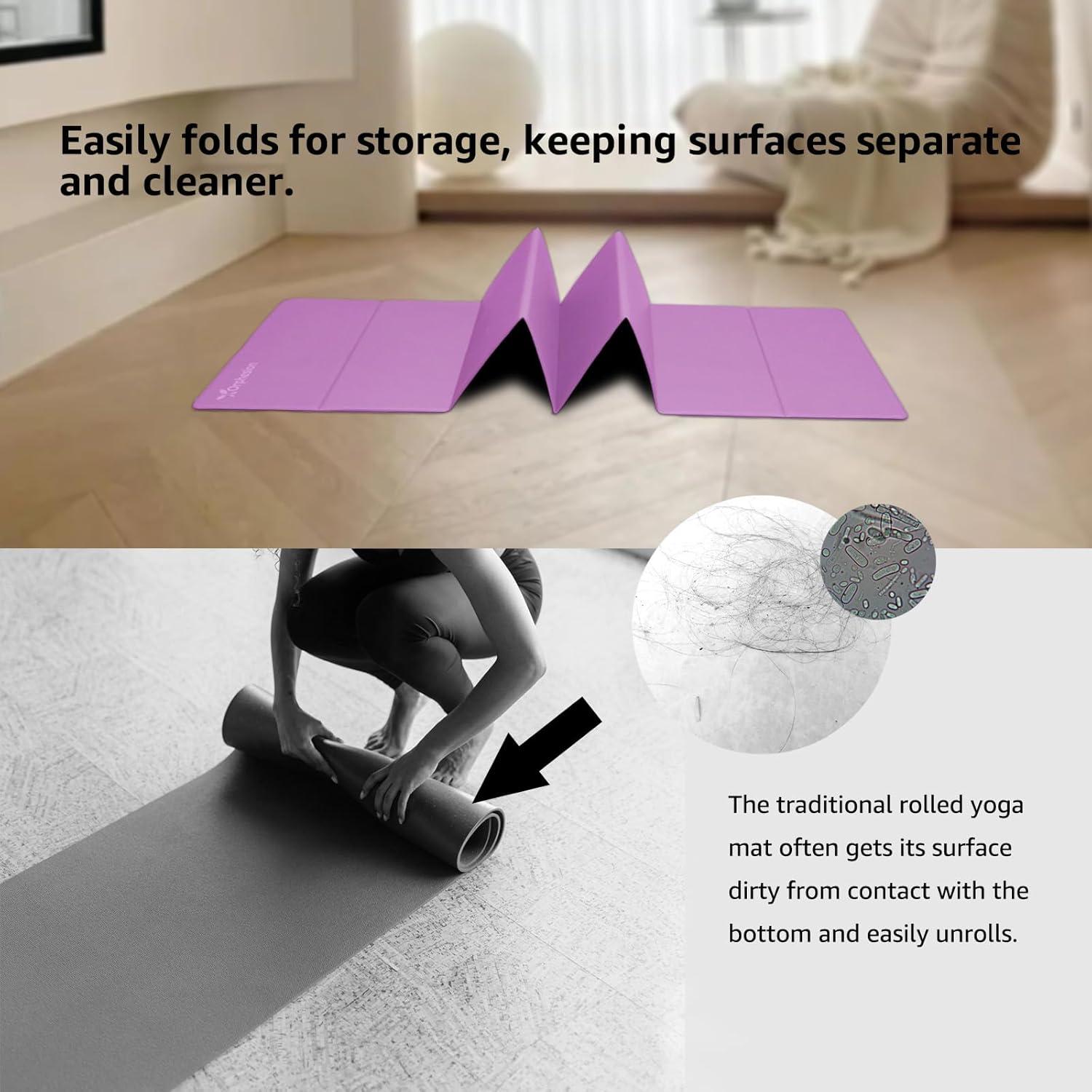 Colchoneta de Yoga Plegable Orphesion 175x61cm Antideslizante