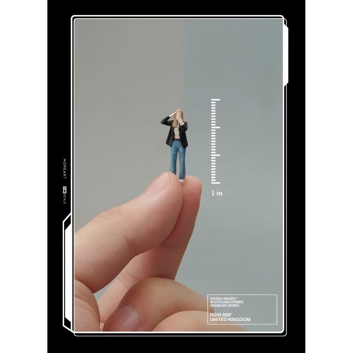 Figuras Miniatura Chica Selfie Escala 1:64 Scenpoch - Realistas