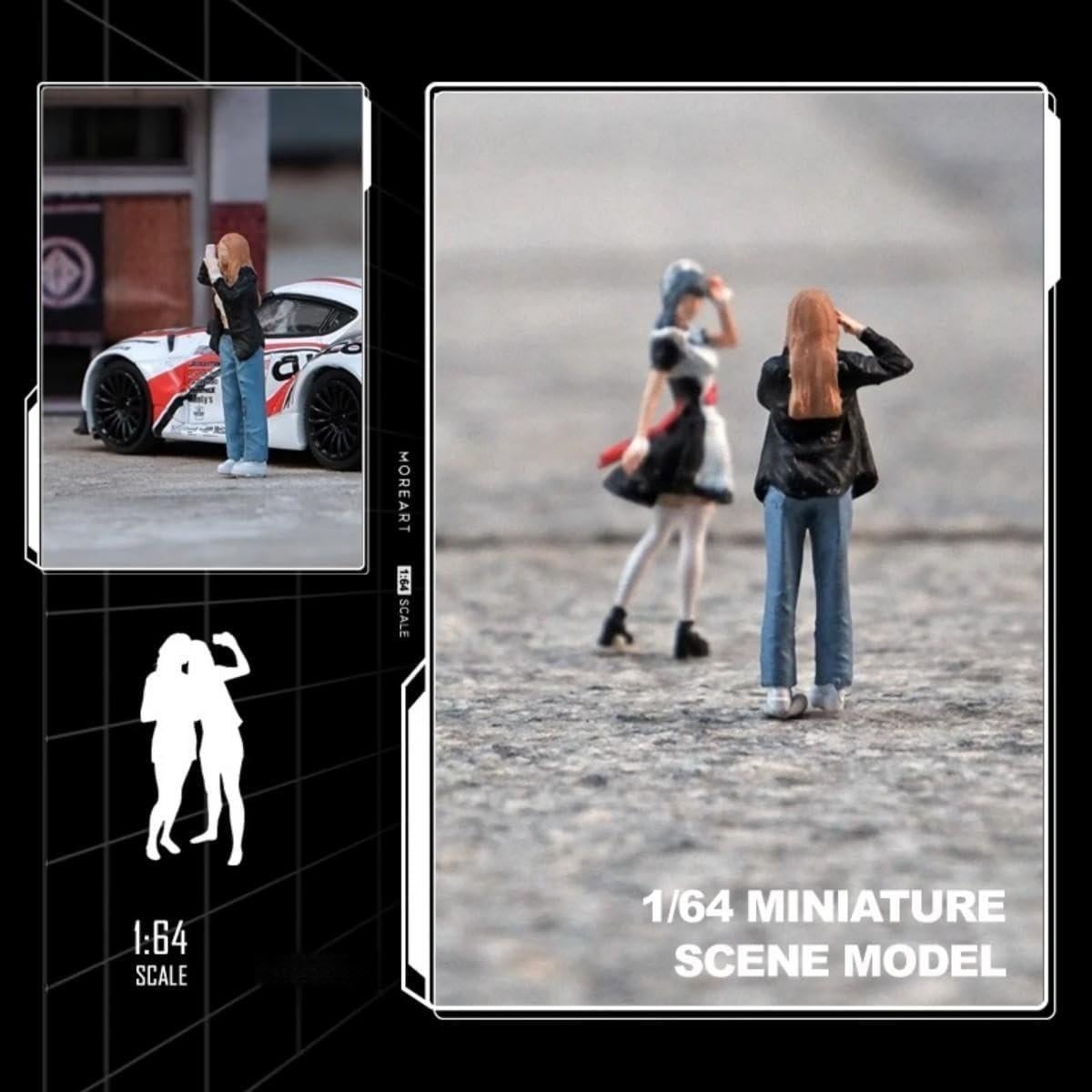 Figuras Miniatura Chica Selfie Escala 1:64 Scenpoch - Realistas