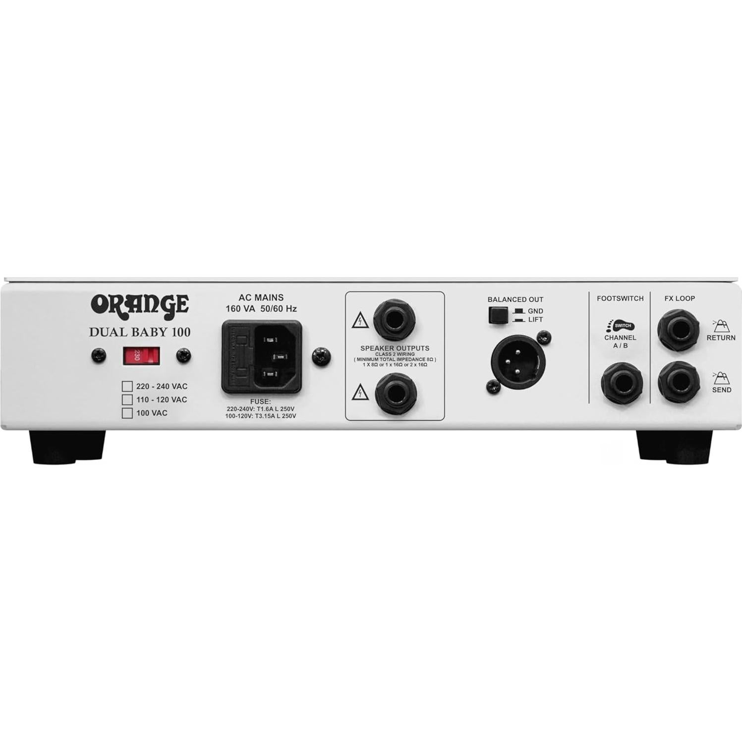 Cabezal de guitarra Orange Dual Baby 100W, 3 canales, 3.63 kg