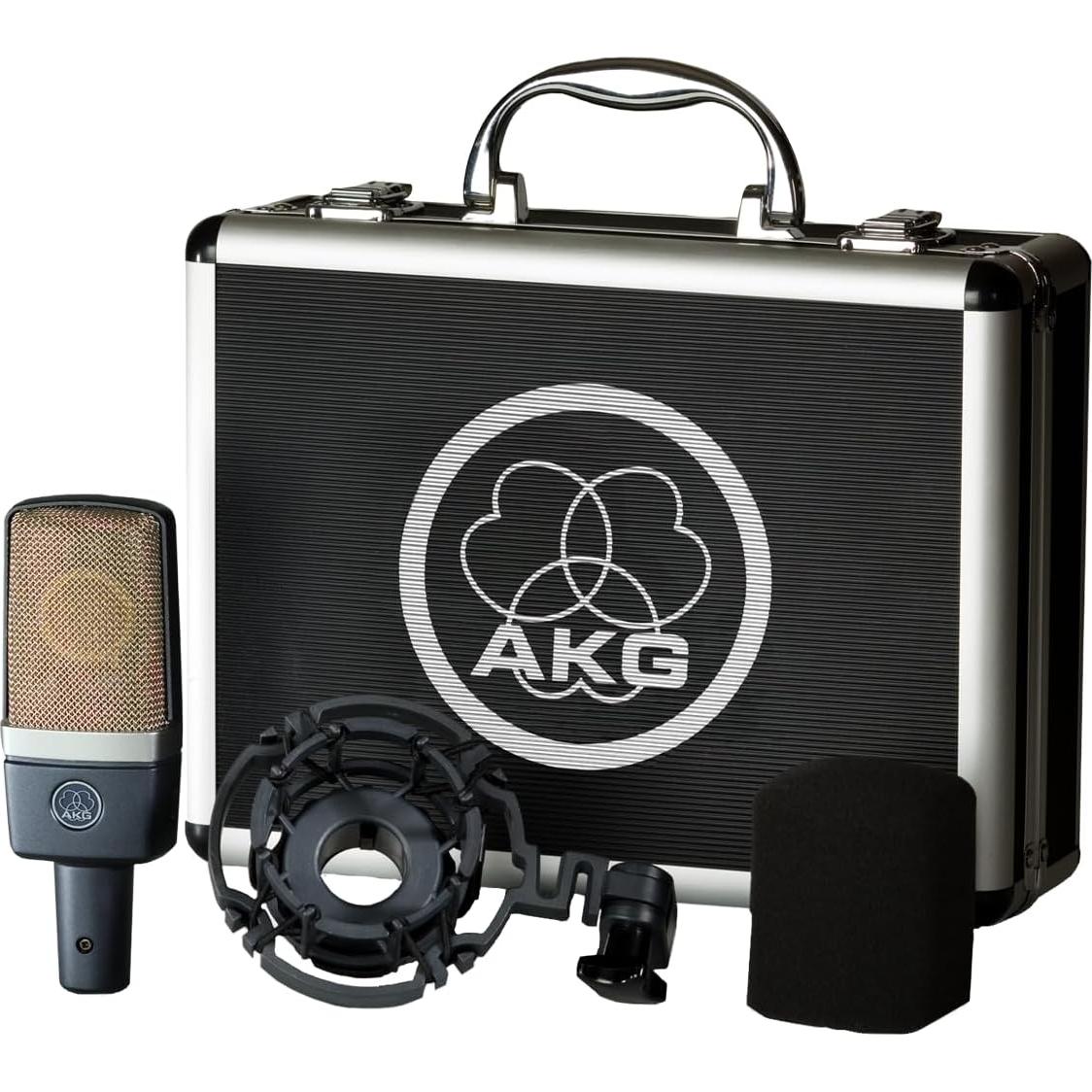 Micrófono de condensador AKG C214 cardioide 0.8 kg con estuche