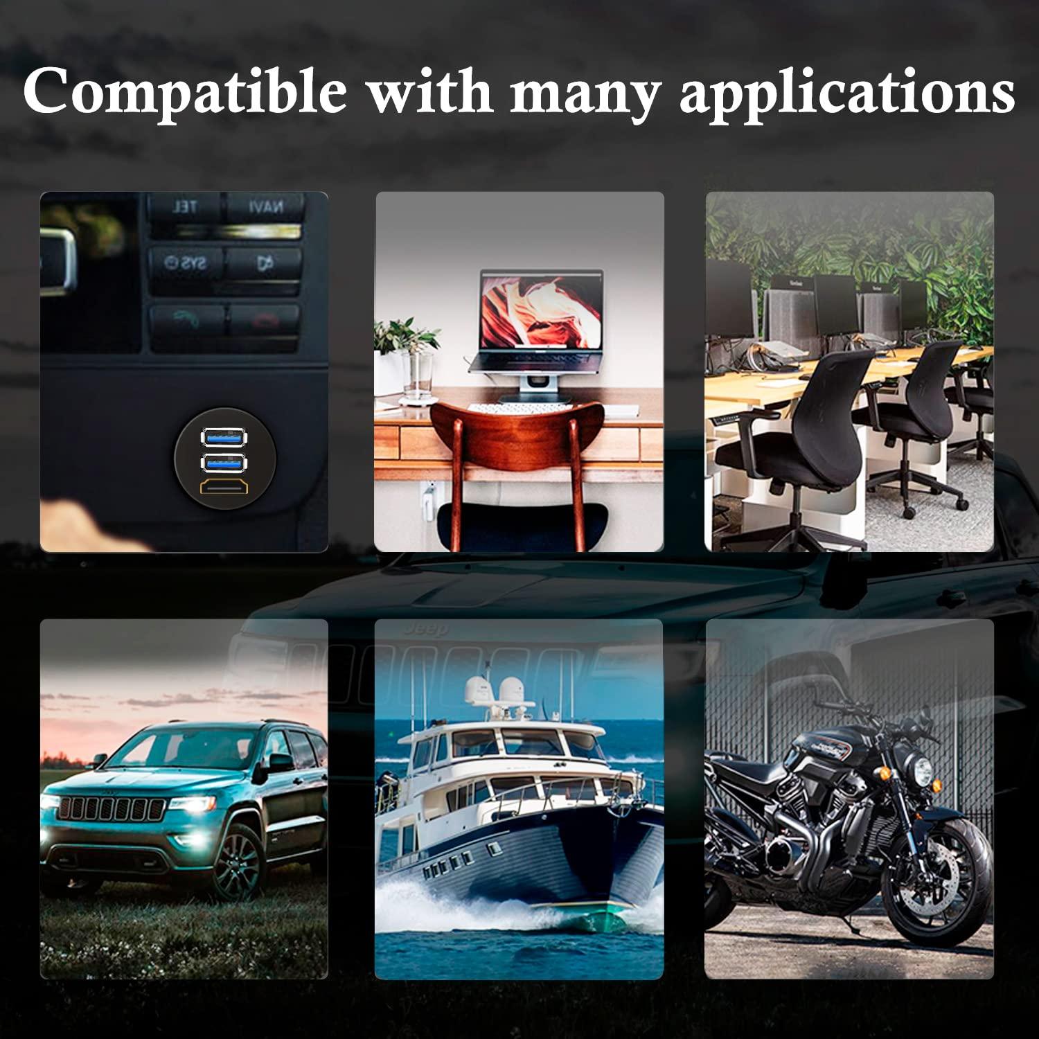 Cable de Extensión BATIGE Doble USB 3.0 y HDMI 0.91m