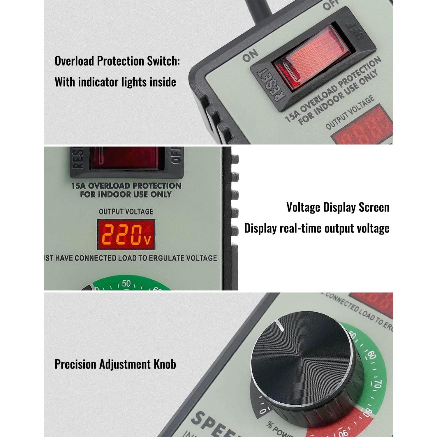 Controlador de Velocidad Variable GMURA con Pantalla LED y Gancho