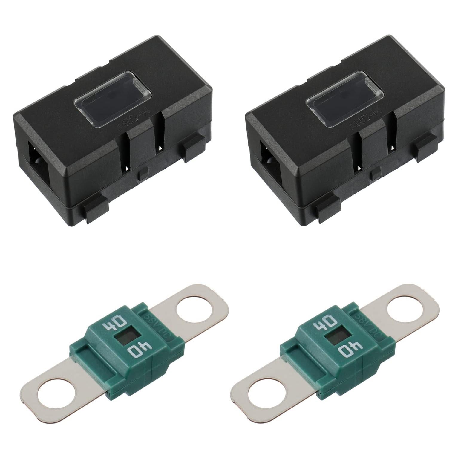 Soportes de Fusibles ANS BOJACK 40A + Fusibles Midi 40A