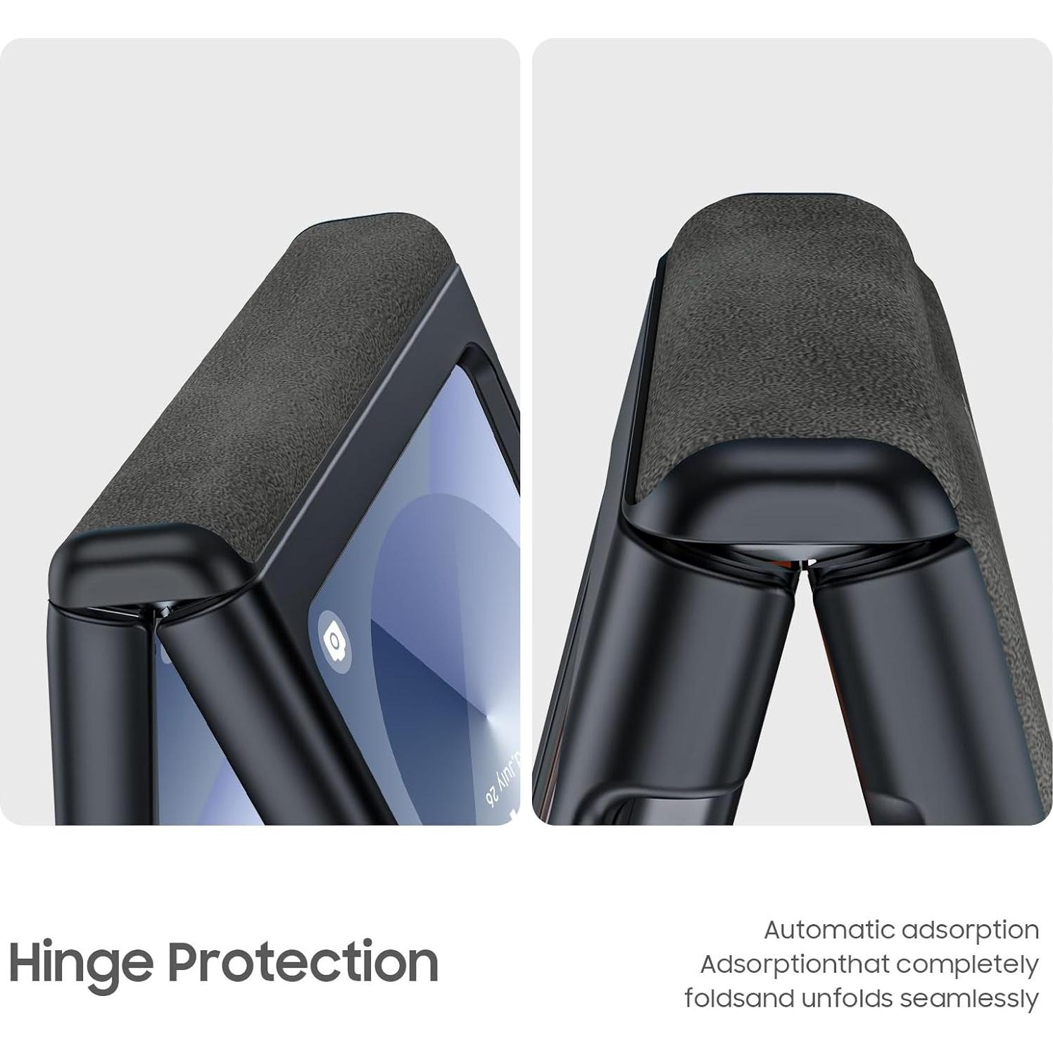 Funda de cuero para Samsung Galaxy Z Flip 6/7 FE - Negro