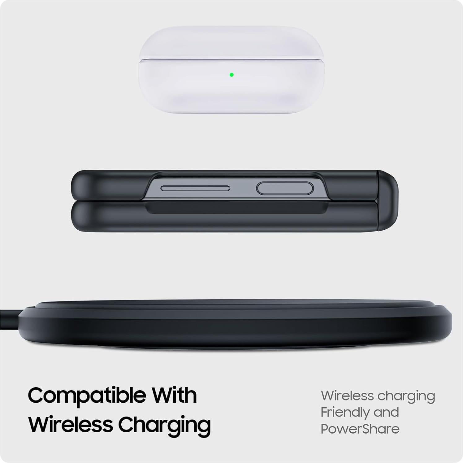 Funda de cuero para Samsung Galaxy Z Flip 6/7 FE - Negro