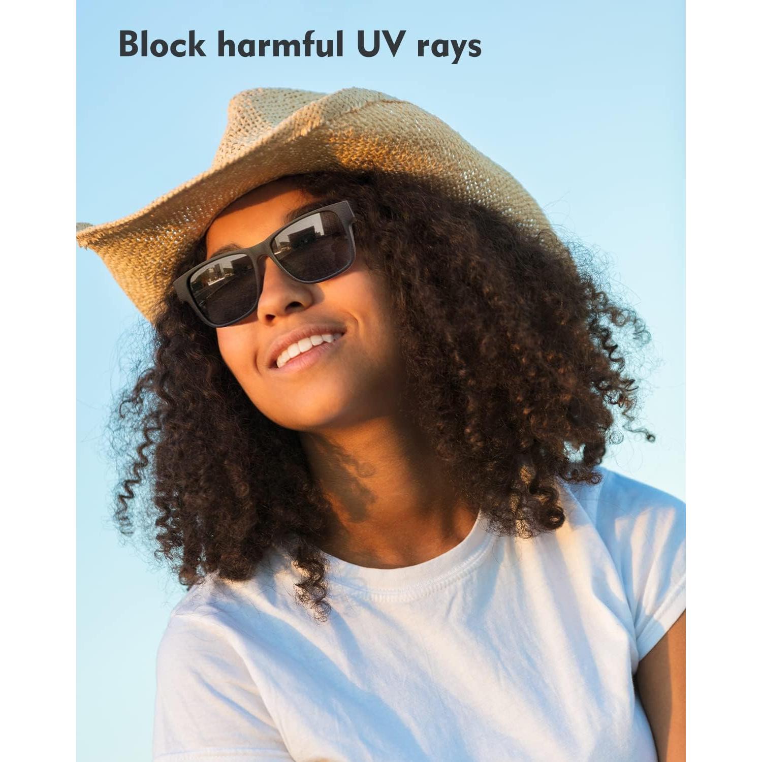 Gafas de Audio Bluetooth RUIMEN con Lentes Anti-UV y Micrófono