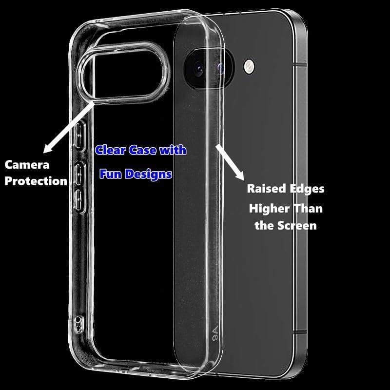 Funda Blingy's para Google Pixel 9a - TPU Transparente Pug Bandana