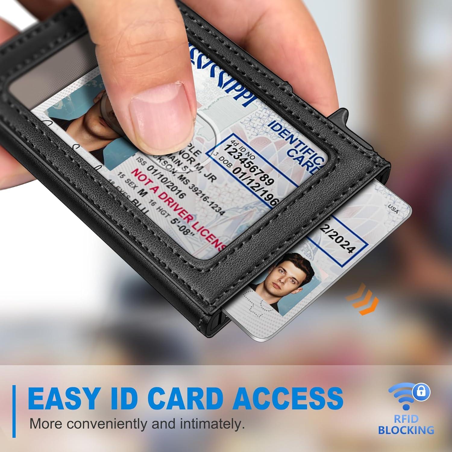 Billetera Airtag Minimalista para Hombres con Bloqueo RFID