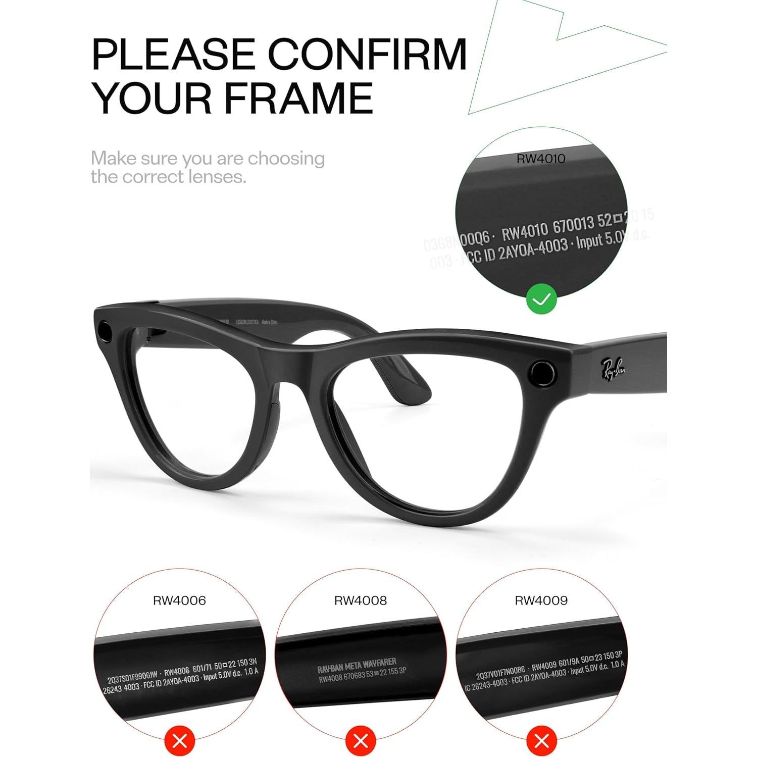 Lentes de Reemplazo Mryok para Ray-Ban Meta Skyler 52mm Polarizados