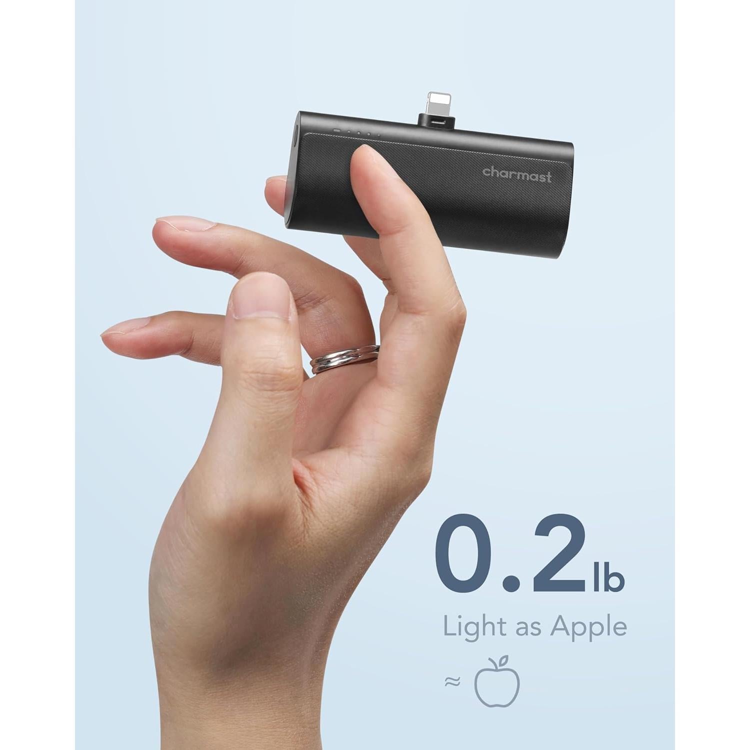 Cargador Portátil Charmast 5000mAh 20W PD Carga Rápida