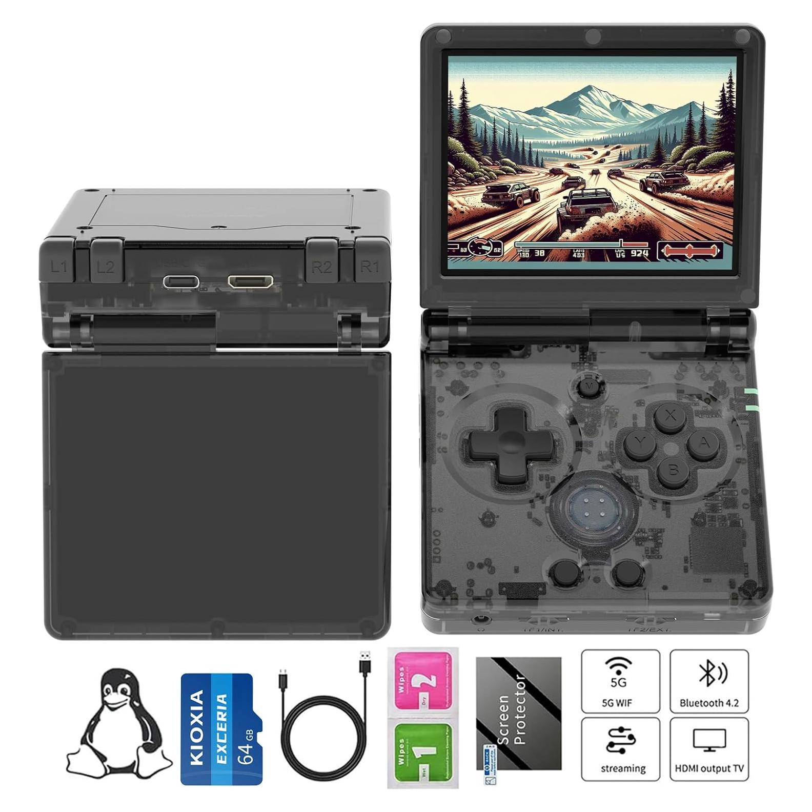 Consola de Juegos Portátil Anbernic RG35XXSP 64GB Pantalla 3.5"