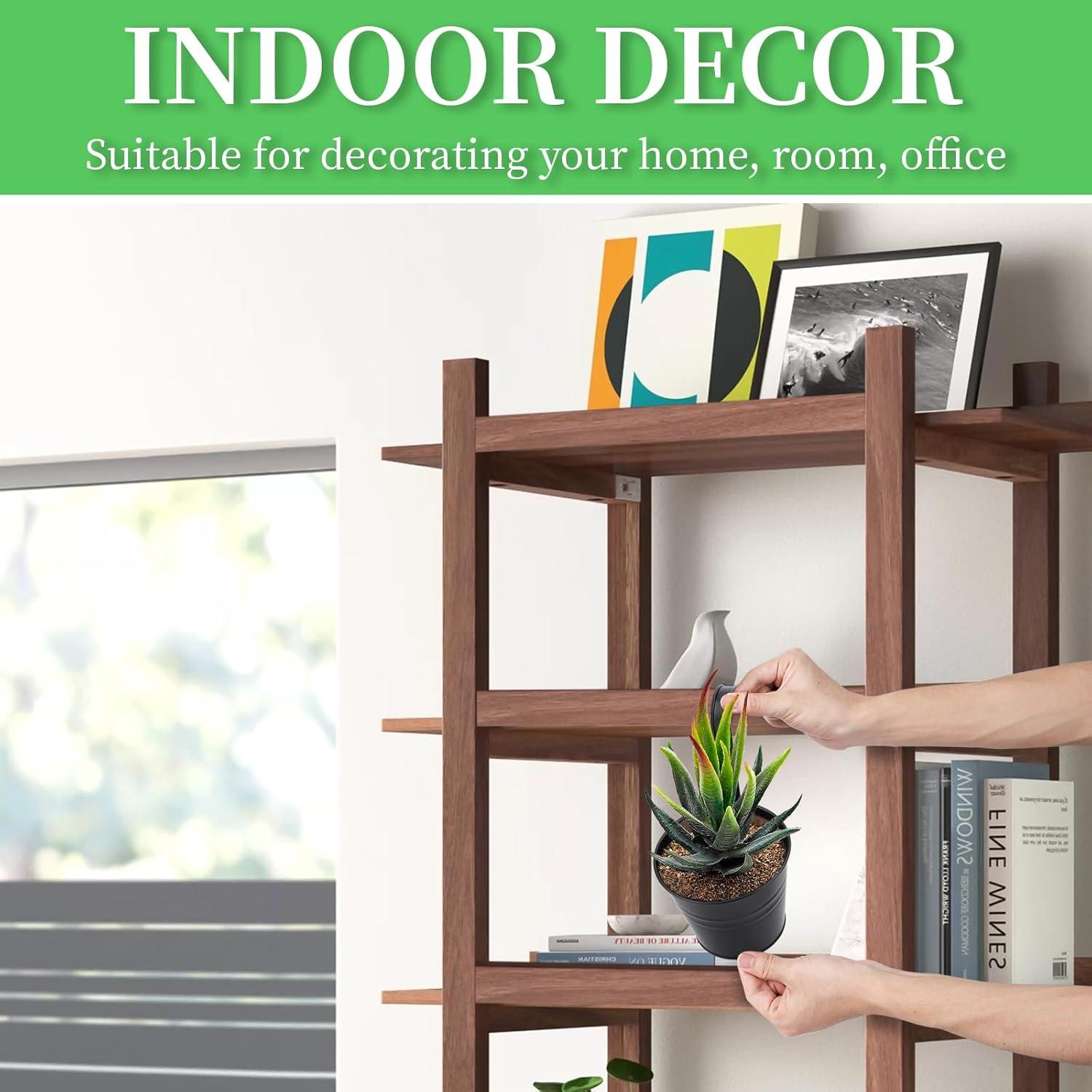 Macetas Colgantes GREANER 10 Piezas Metal Negro Drenaje