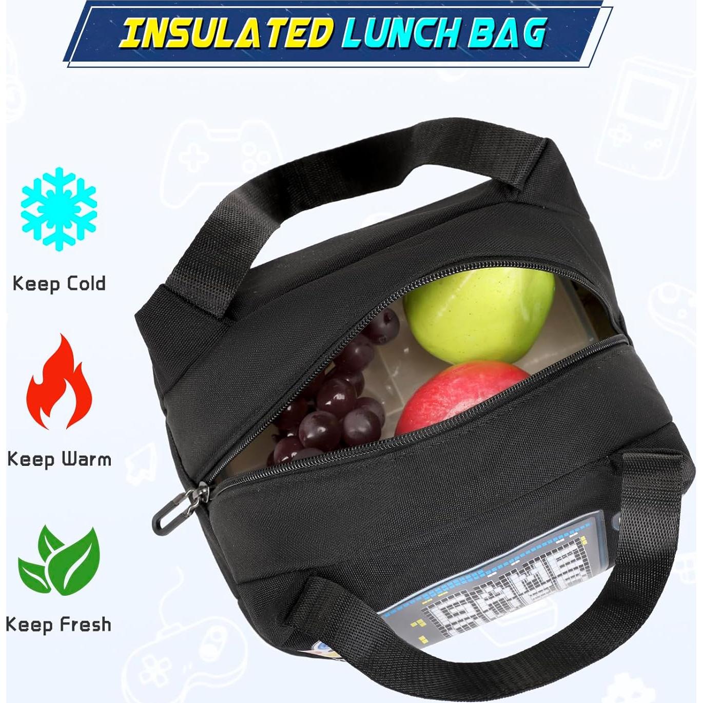 Mochila Escolar Luminiscente Niños Sco-kb-14yxbk con Almuerzo