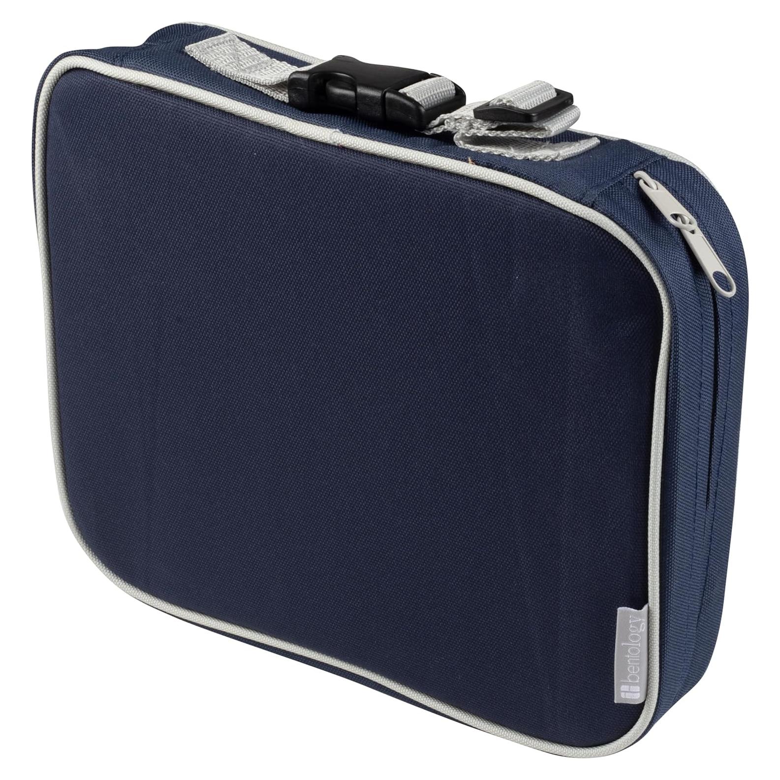 Caja de Almuerzo Azul Bentology - Bolsa Térmica Reutilizable 25.4x20.3cm