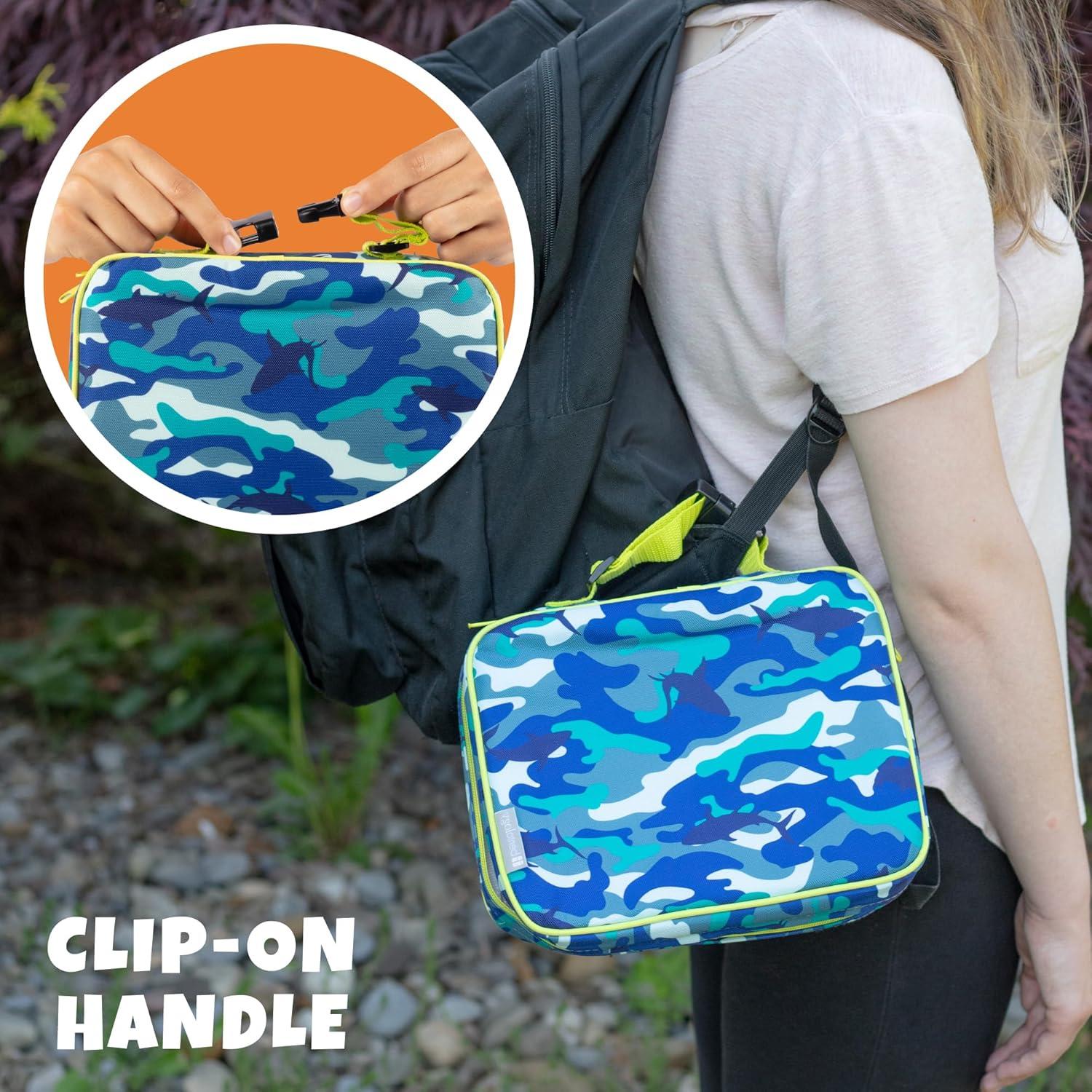 Caja de Almuerzo Azul Bentology - Bolsa Térmica Reutilizable 25.4x20.3cm