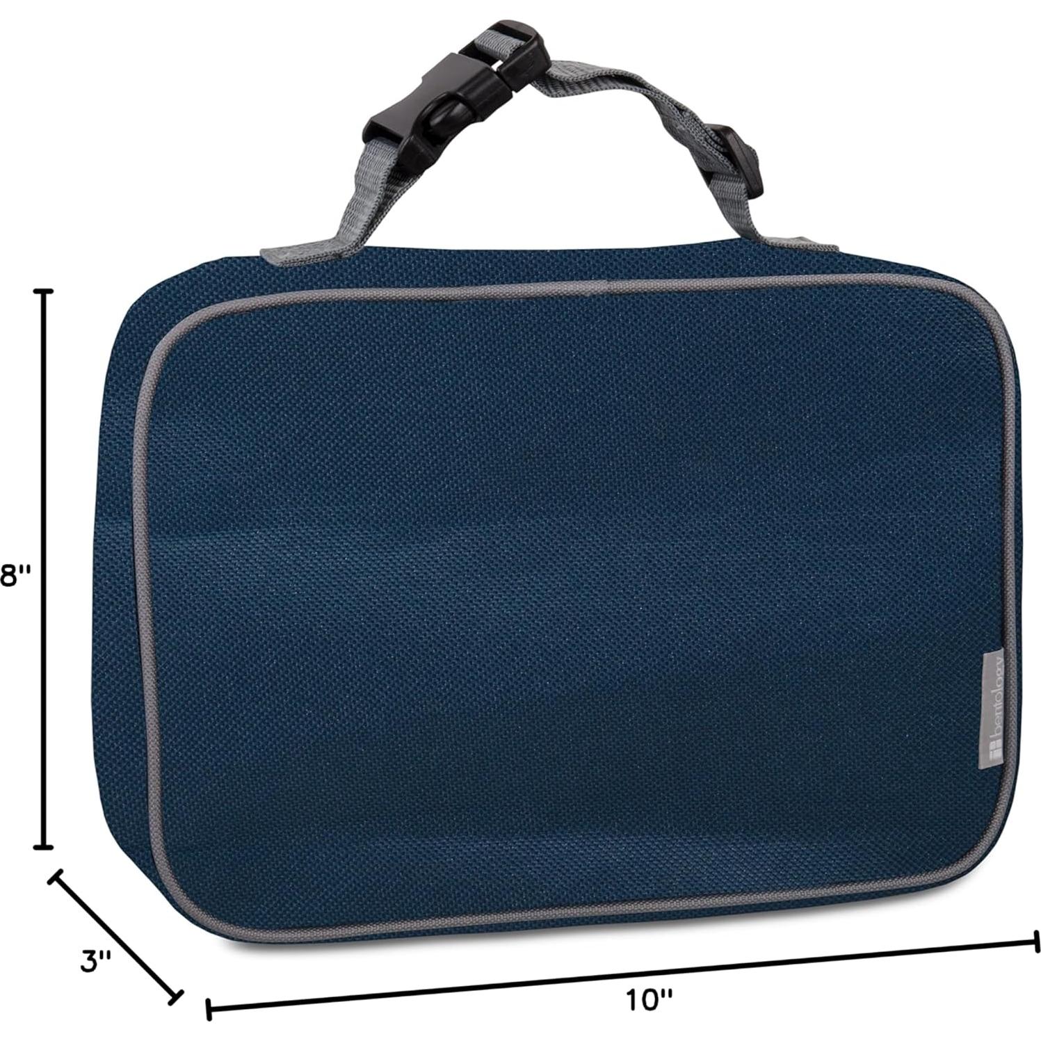 Caja de Almuerzo Azul Bentology - Bolsa Térmica Reutilizable 25.4x20.3cm