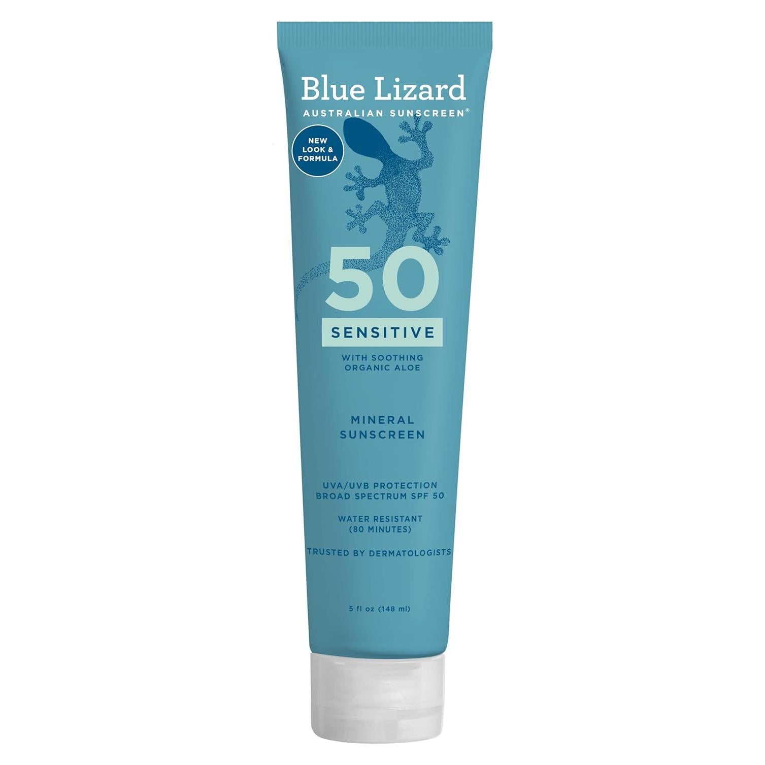 Protector Solar Mineral Blue Lizard SPF 50 Piel Sensible 148 ml