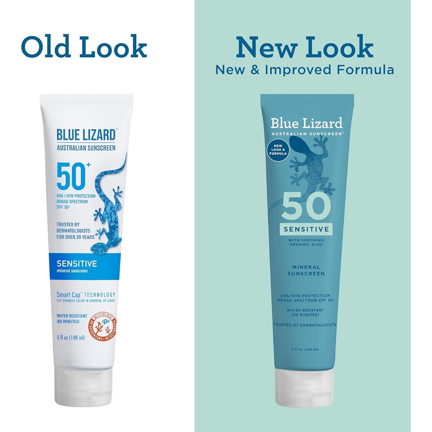 Protector Solar Mineral Blue Lizard SPF 50 Piel Sensible 148 ml