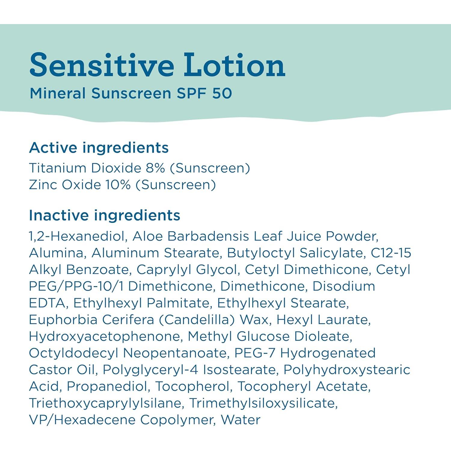 Protector Solar Mineral Blue Lizard SPF 50 Piel Sensible 148 ml