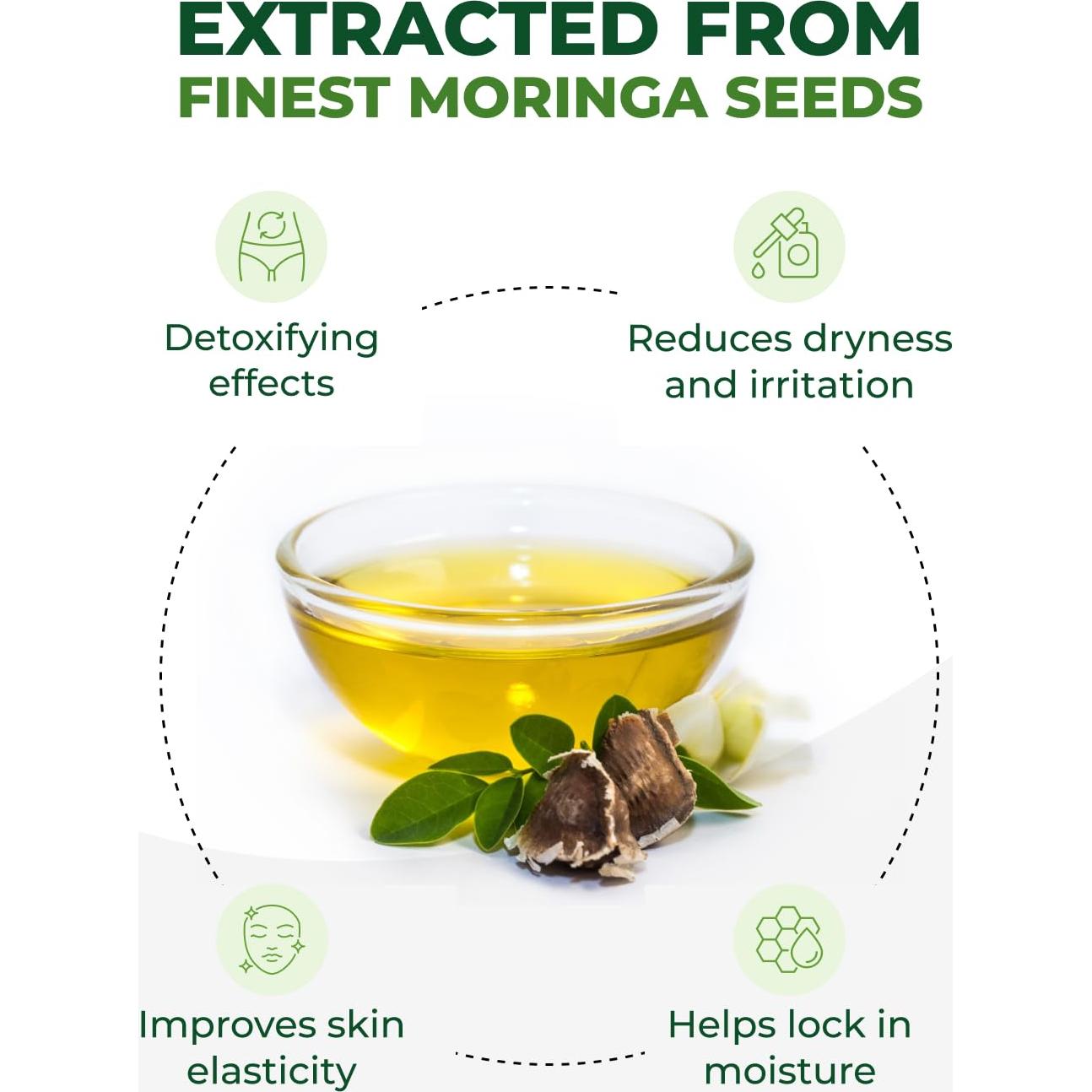 Aceite de Semilla de Moringa Orgánico Pura Vida 60 ml - Piel y Cabello