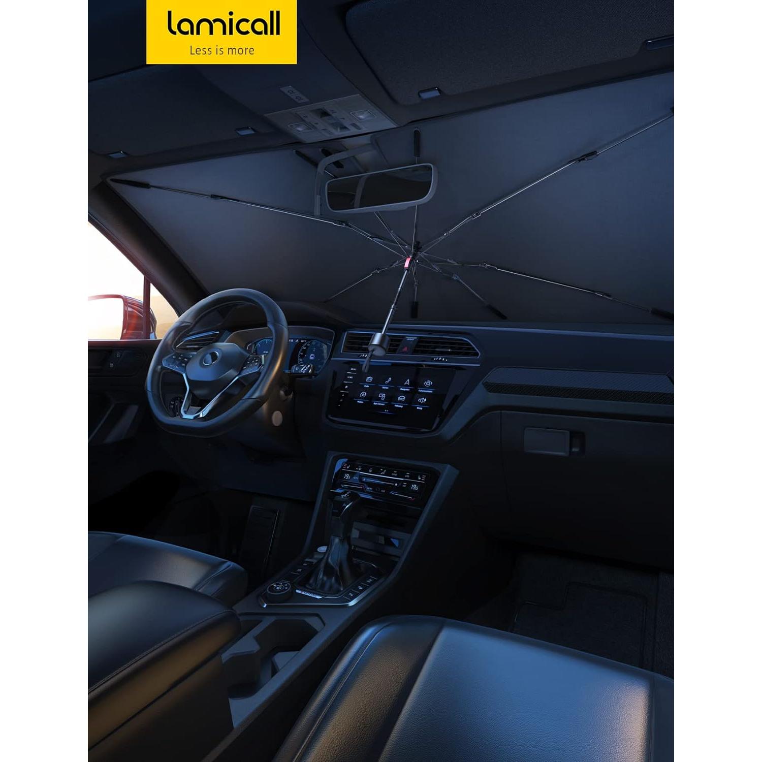 Lamicall Parasol de Coche 5 Capas UV 38x80 cm Aislamiento