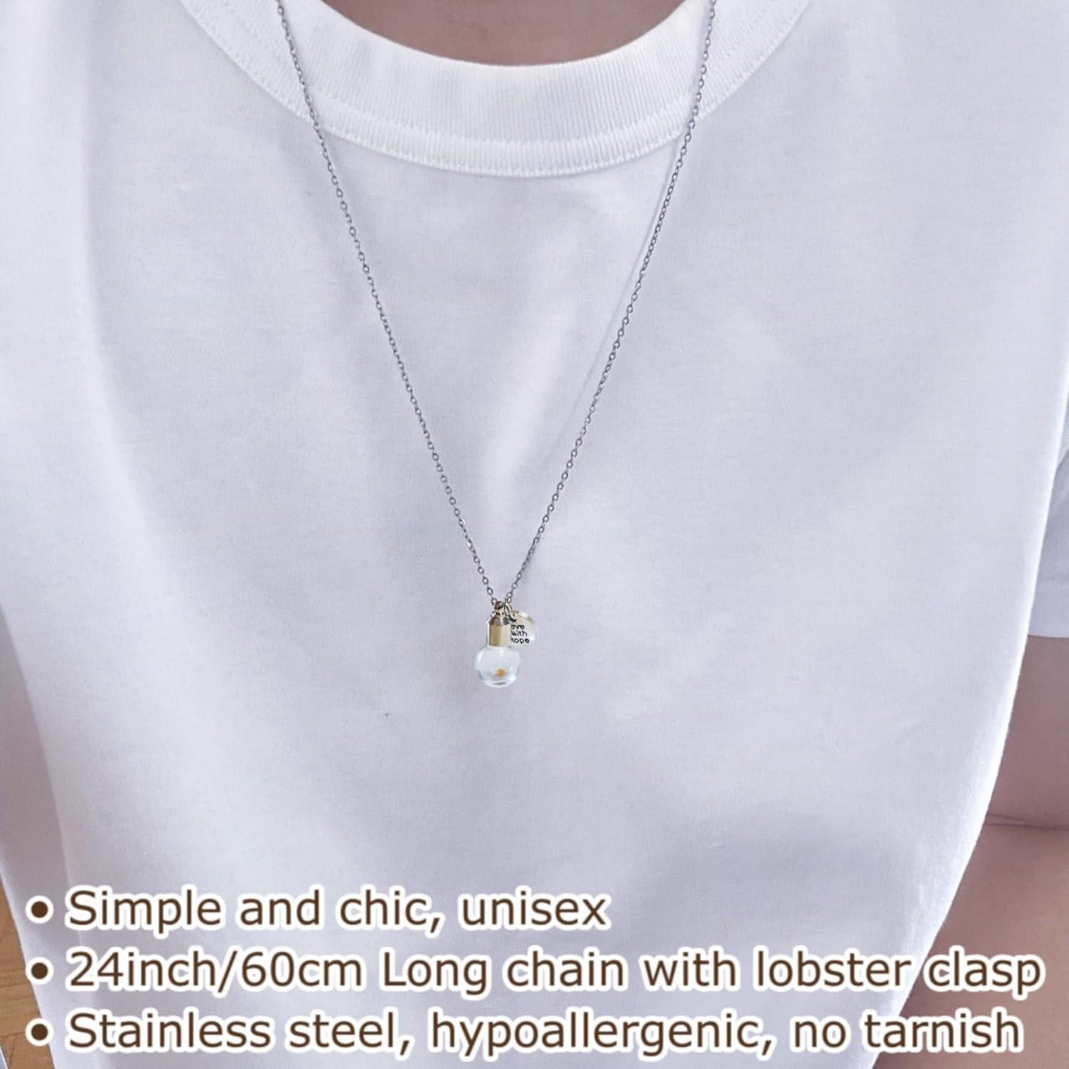 Collar de Semilla de Mostaza Hecho a Mano - Joyería Cristiana Unisex