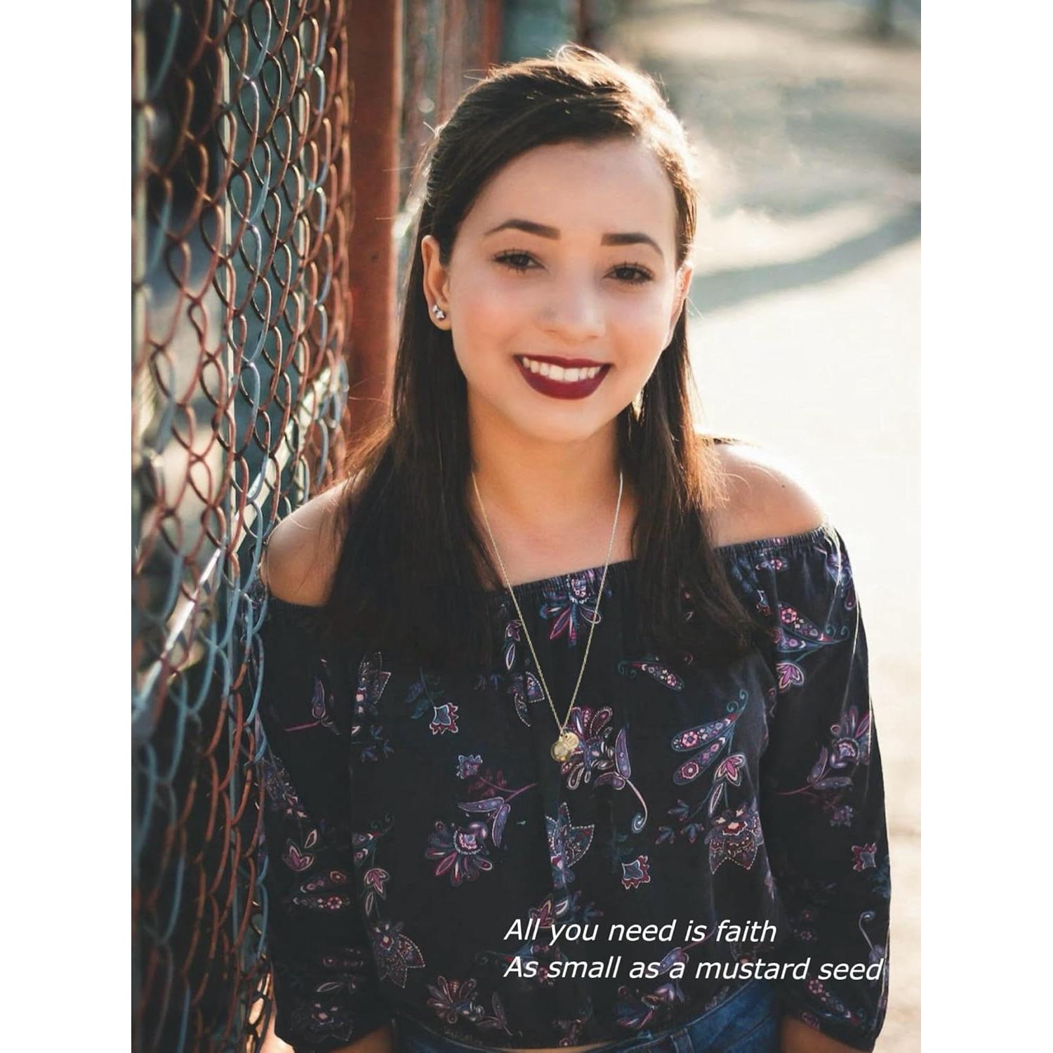 Collar de Semilla de Mostaza Hecho a Mano - Joyería Cristiana Unisex