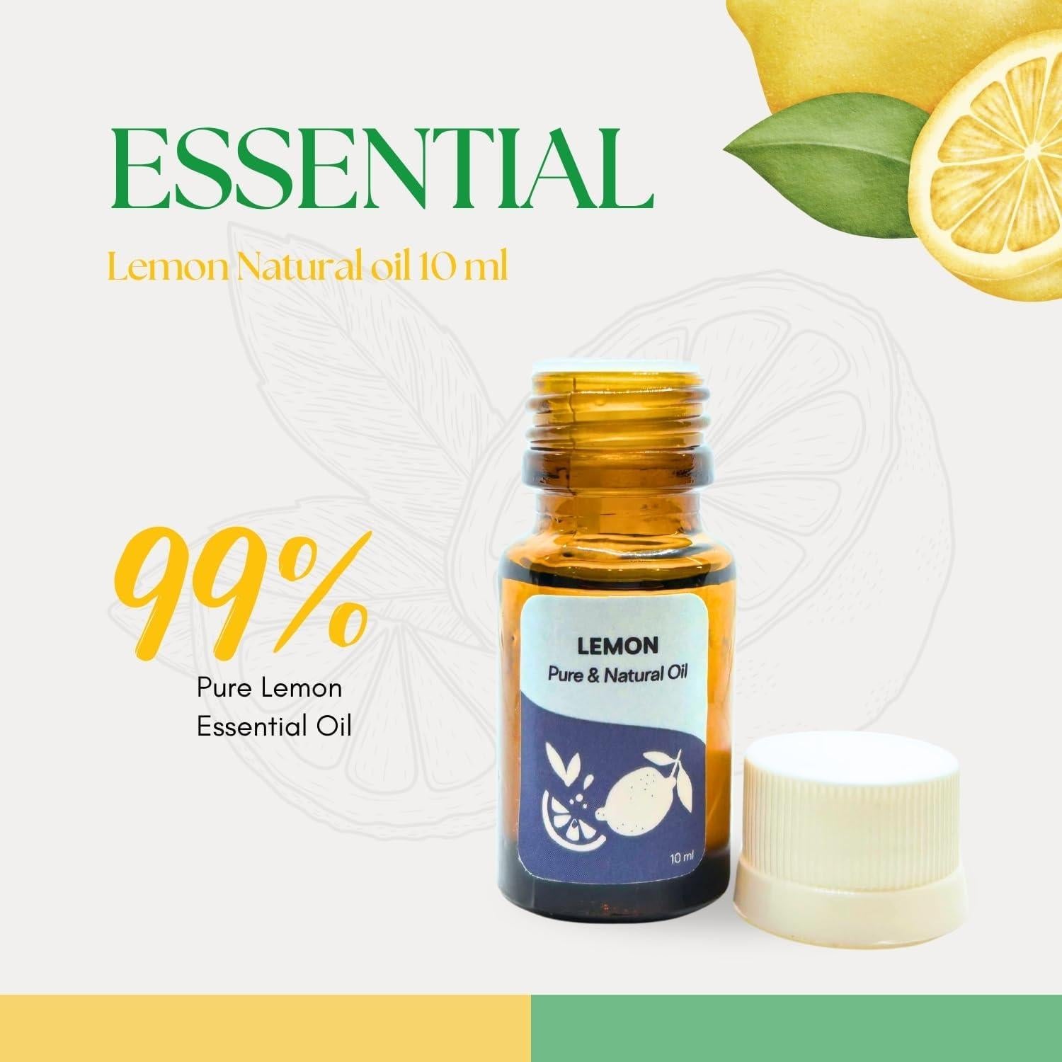 Aceite Esencial de Limón Puro Roots & Above 10ml para Difusor y Cuidado Personal