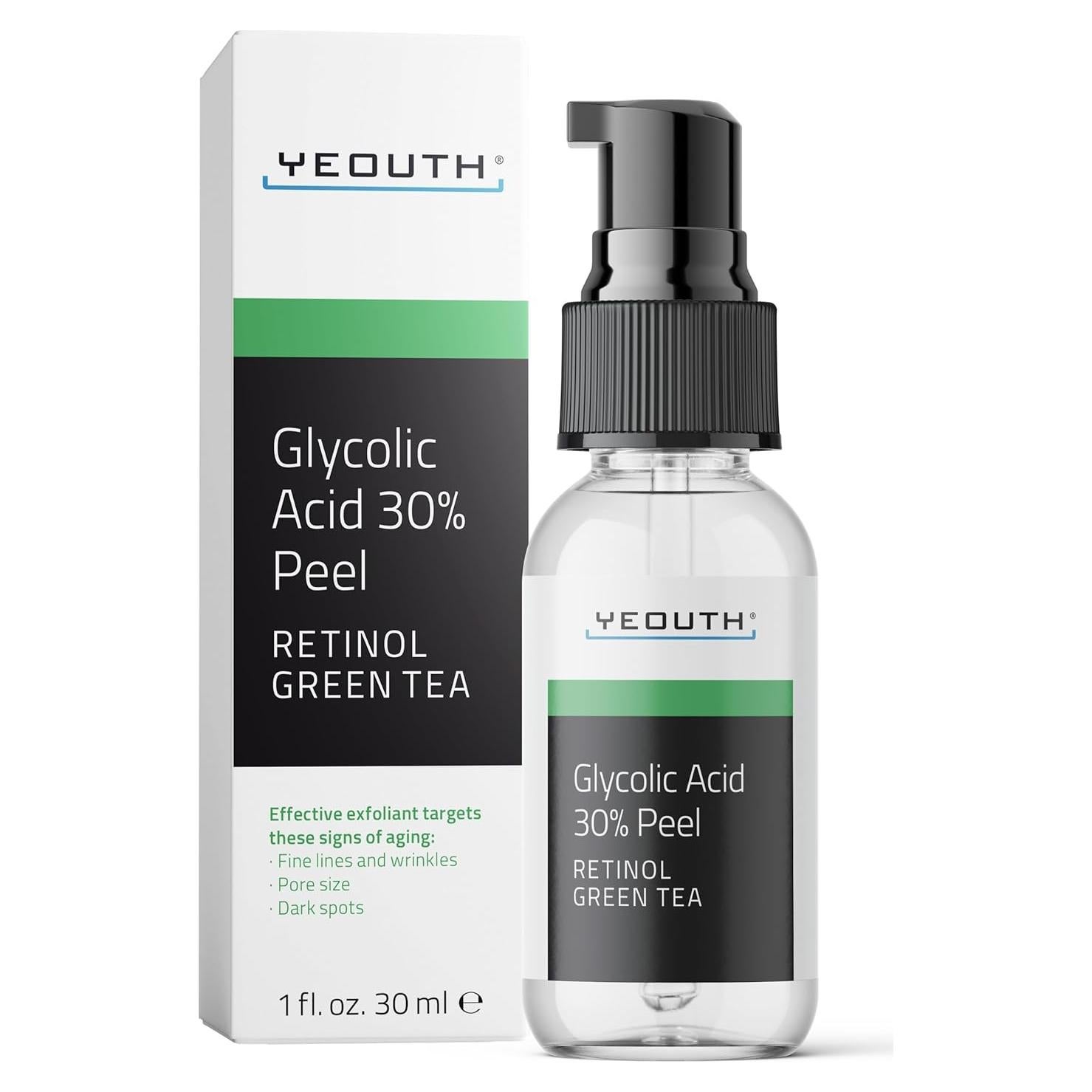 Peeling Facial AHA 30% YEOUTH con Retinol 28.35g - Exfoliante