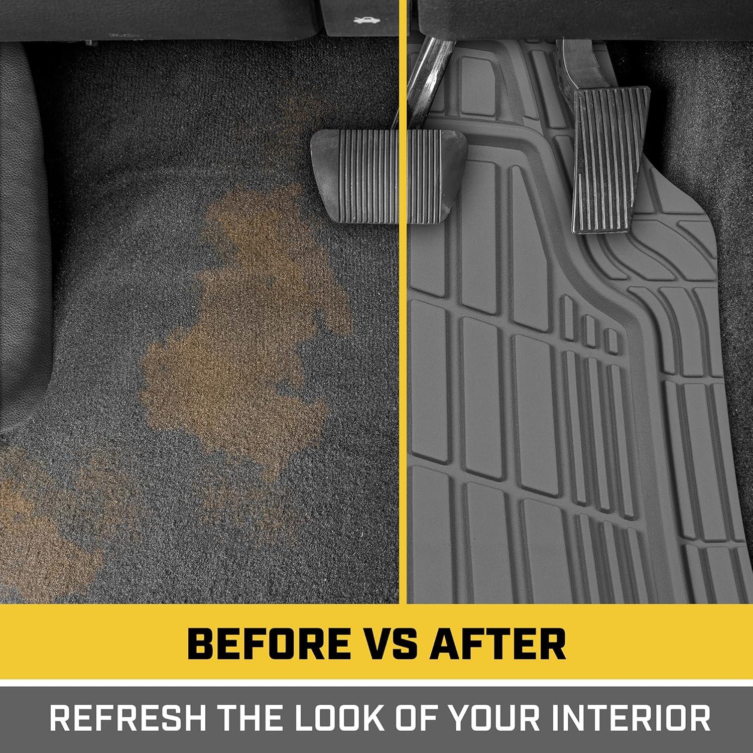 Alfombrillas de Goma CAT CAMT-1004-GR para Auto SUV Gris