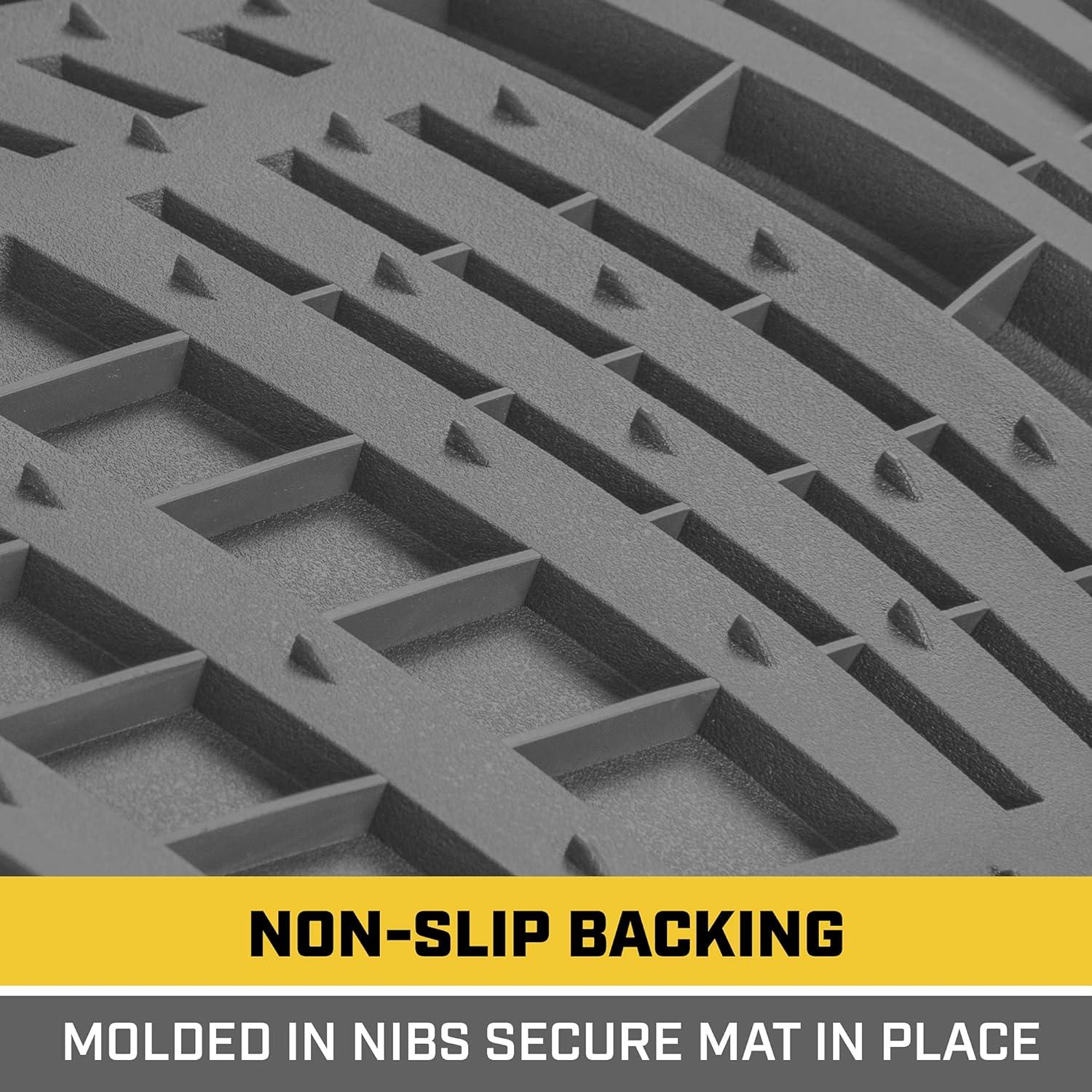 Alfombrillas de Goma CAT CAMT-1004-GR para Auto SUV Gris