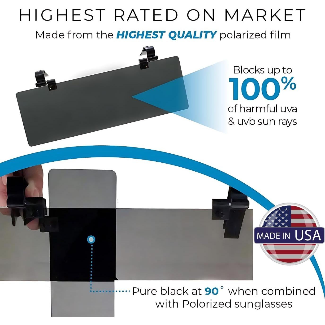 Extensor de Visera Solar Glare Guard - Antirreflejo Universal