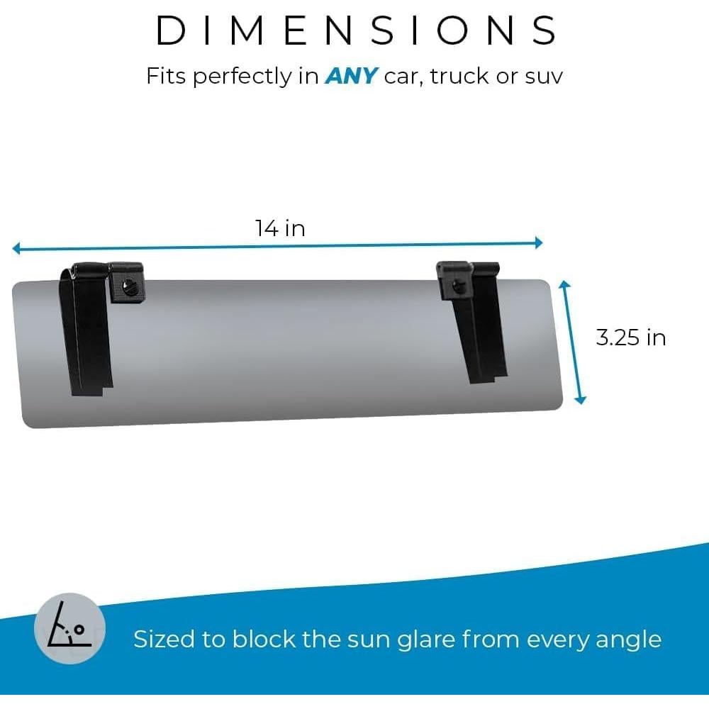 Extensor de Visera Solar Glare Guard - Antirreflejo Universal