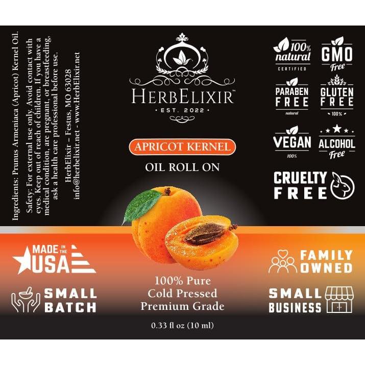 Aceite Facial Roll On Hueso de Albaricoque 10ml - Hidratante