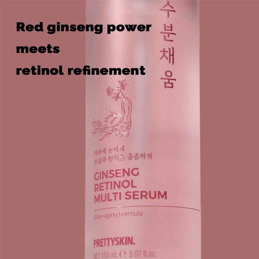 Suero Facial Nutritivo Prettyskin con Ginseng y Retinol 150 ml