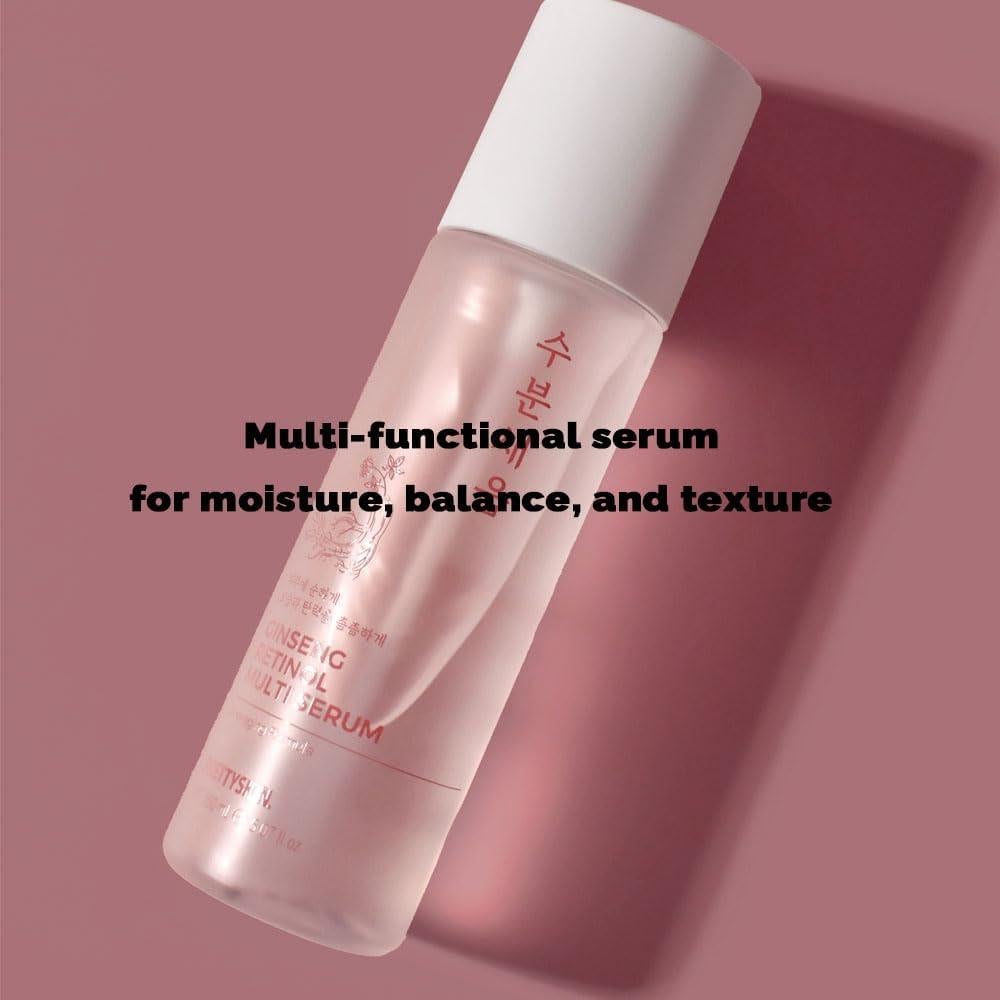 Suero Facial Nutritivo Prettyskin con Ginseng y Retinol 150 ml