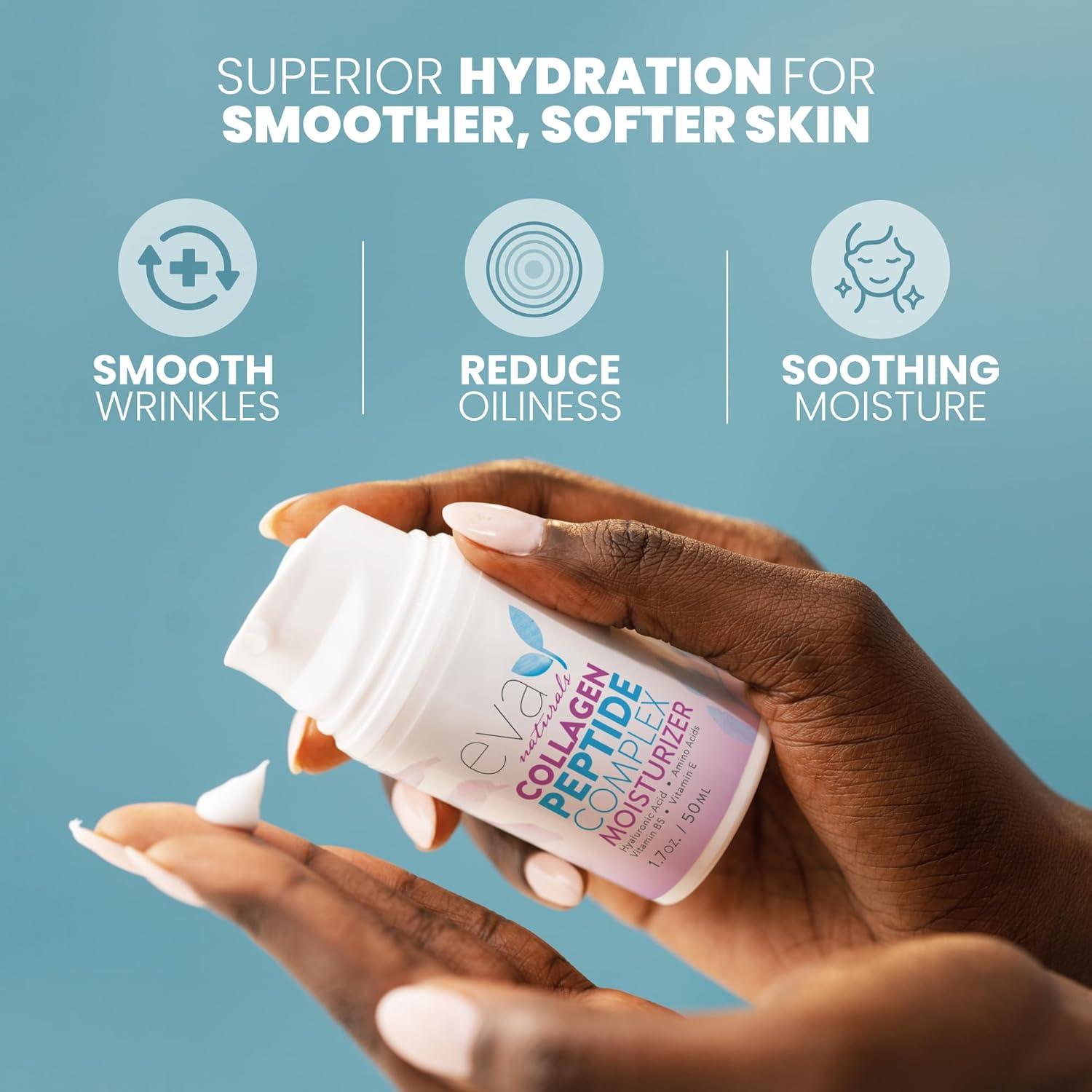 Hidratante Facial Antienvejecimiento Eva Naturals 50ml Colágeno