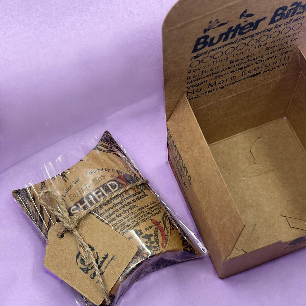 Bits de Mantequilla Orgánicos para Manos - Canela y Pimienta - 50 Unidades