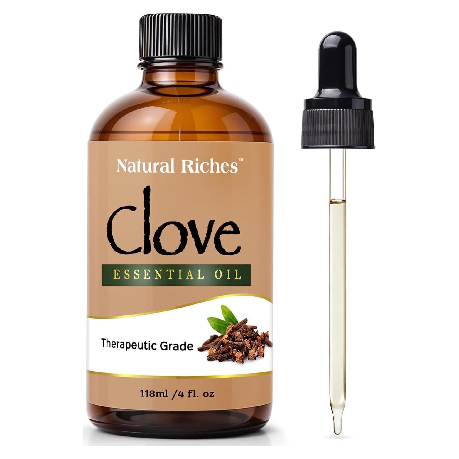 Aceite Esencial de Clavo Natural 118 ml - Grado Terapéutico