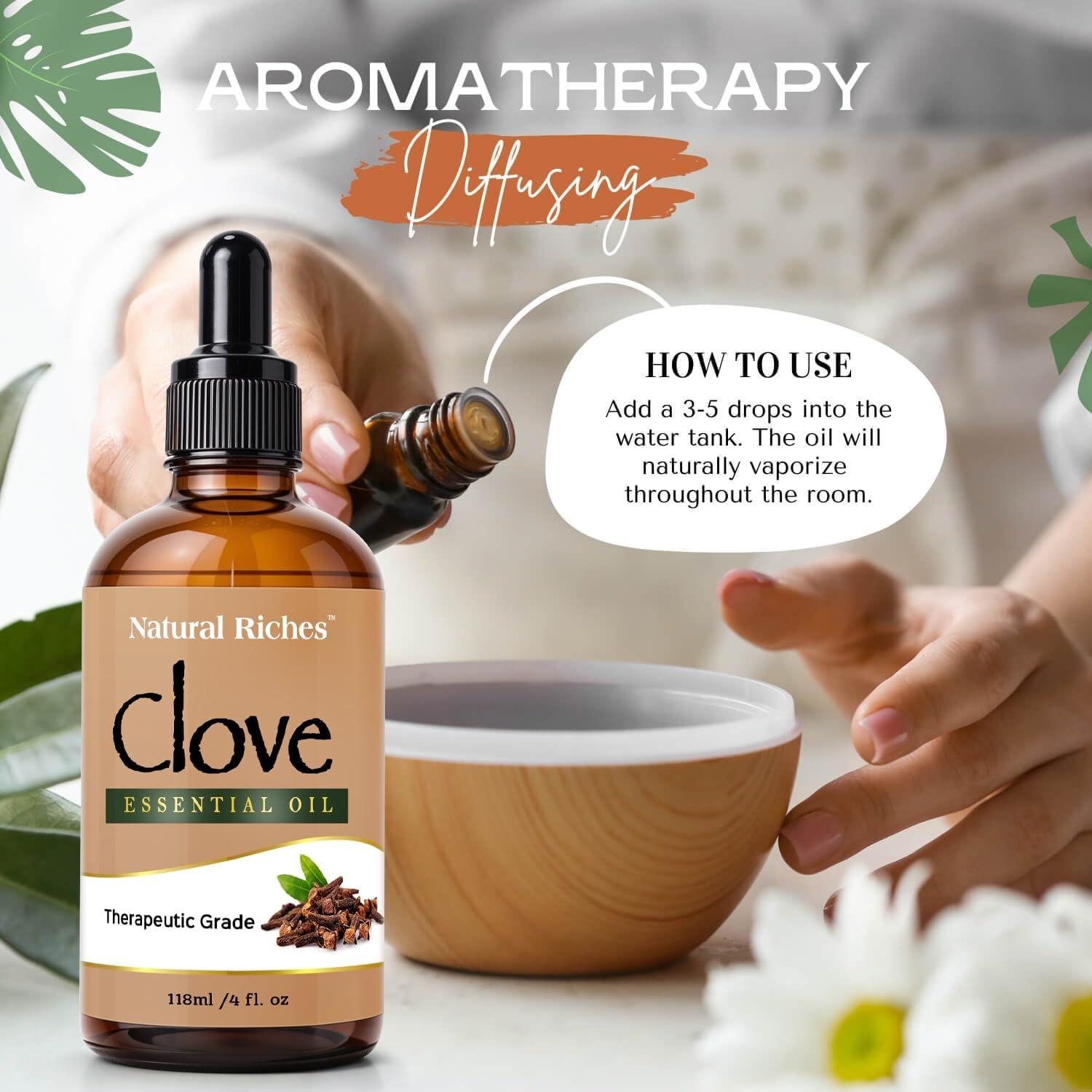 Aceite Esencial de Clavo Natural 118 ml - Grado Terapéutico