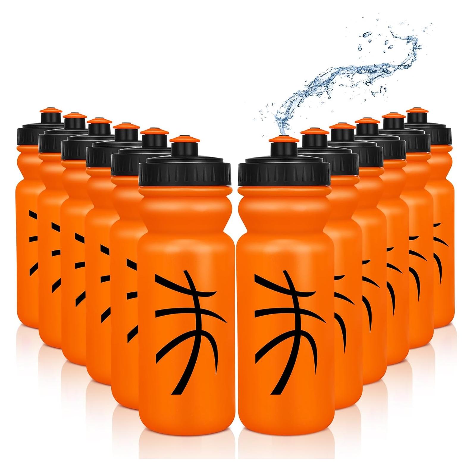 Paquete de 12 Botellas de Agua Reutilizables Nitial 591 ml Baloncesto
